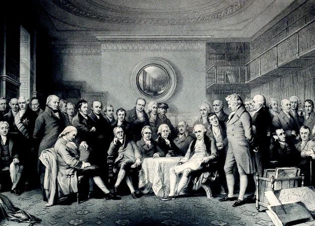 《生活在 1807—1808 年的大英科学名家们》（书中插图）