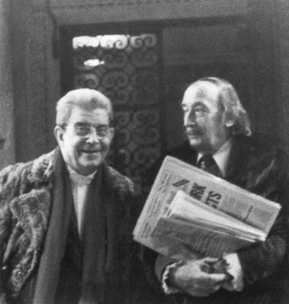1975 年 12 月，拉康和达利在纽约 